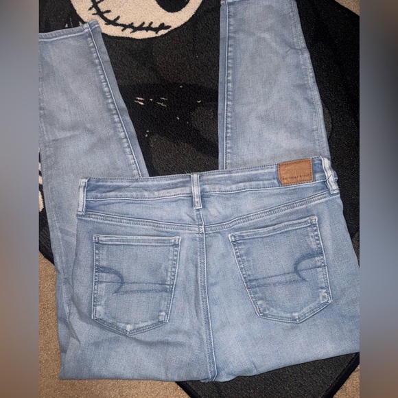 American Eagle Outfitters Light Blue Skinny Jeans - Picture 3 of 6